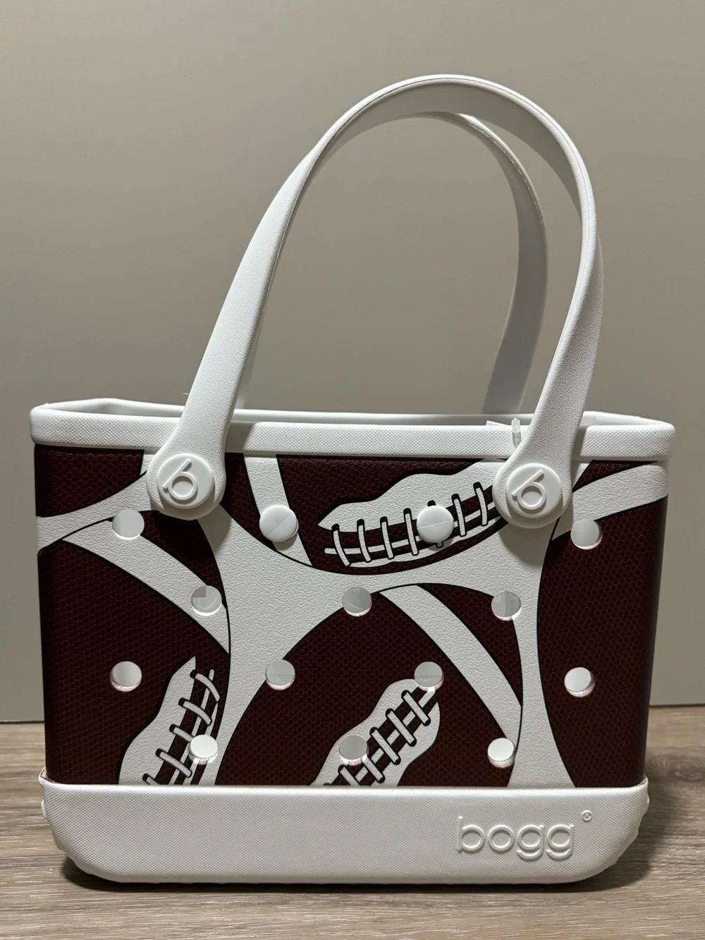 Bogg Bag Bitty (small) size Sport Football Print Discontinued Limited Edition